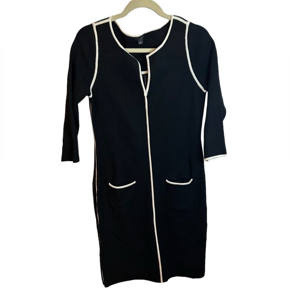 ANN TAYLOR STRUCTURED 3/4 SLEEVE SWEATER DRESS